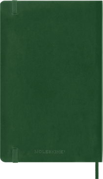 Carnet - 13 x 21 cm - Moleskine - Pages unies - Vert mythe