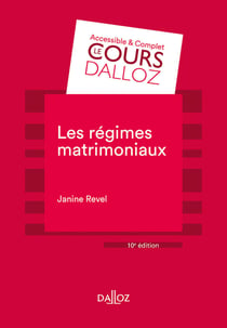 Les régimes matrimoniaux