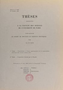 Contribution à l'étude expérimentale de la conductibilité électrique des couches minces d'or