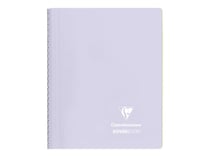 Cahier polypro à spirale - Format A5 14.8 x 21 cm - Koverbook pastel Blush - Clairefontaine - 160 pages lignées - Lilas