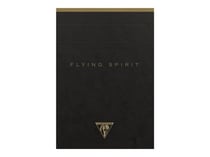1 carnet - Format A6 10.5 x 14.8 cm - Flying Spirit Black - Clairefontaine - 140 pages lignées - Designs assortis