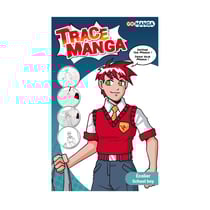 Pochoir trace manga - Ecolier