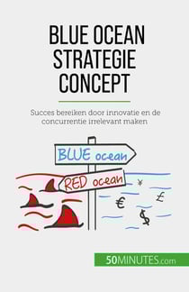 Blue Ocean Strategie concept - Succes bereiken door innovatie en de concurrentie irrelevant maken