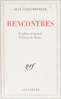 Rencontres - Feuilles d'agenda. Pierres de Rome