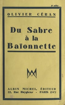 Du sabre à la baïonnette