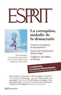 Esprit février 2014 - La corruption, maladie de la démocratie