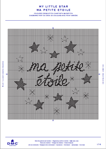 Diagramme Broderie Point De Croix - Ma Petite Étoile