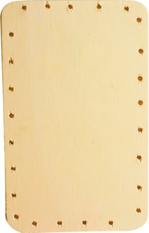 Fond de panier contreplaqué rectangle - 20x12cm