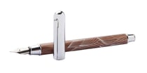 Stylo-plume Canopée - Pointe moyenne - Noyer