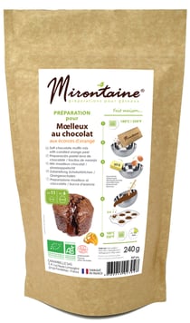 Préparation pour moelleux chocolat/orange Mirontaine® - 240 g