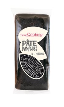 Pâte d'amandes ScrapCooking® - Noir - 200 g