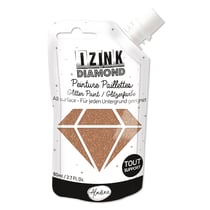 Peinture Izink Diamond - 80 ml - doré cuivre