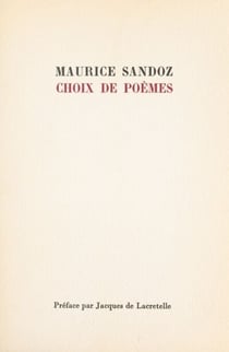 Choix de poèmes - Poèmes, épigrammes, le Beau voyage, sonnets
