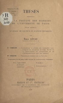 Contribution à l'étude des propriétés catalytiques du fluorure de bore. Étude de la condensation du cyclohexène et de l'épichlorhydrine avec les phénols - Thèses présentées à la Faculté des sciences de l'Université de Paris pour obtenir le grade de doc...