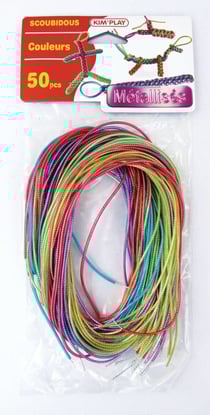 50 scoubidou Métalisés