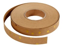 Bande de tressage en papier kraft noir imitation cuir - 9,5 cm