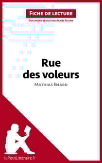Rue des voleurs de Mathias Énard (Fiche de lecture) - Analyse complète et résumé détaillé de l'oeuvre