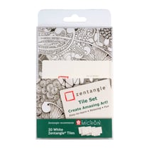 20 cartes blanches - Zentangle