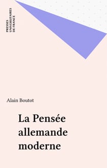 La Pensée allemande moderne