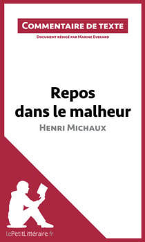 Repos dans le malheur d'Henri Michaux - Commentaire et Analyse de texte