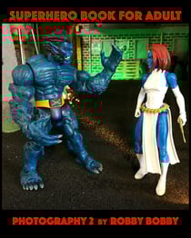 SUPERHERO BOOK FOR ADULT - illustrated book with 300 PHOTOGRAPHS OF ACTION FIGURES