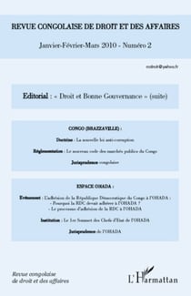 Droit et bonne gouvernance - Janvier - février - mars 2010 - numéro 2