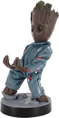 Cable Guys - Marvel The Guardians of The Galaxy: Toddler Groot in Pajamas Gaming Accessories Holder & Phone Holder for Most Controller