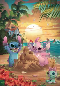 Puzzle Compact 500 pièces Stitch - Lilo et Stitch - Clementoni