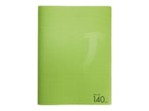 Cahier 140 pages petits carreaux 24 x 32 cm Polypropylène Cultura Vert Clair