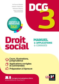 DCG 3 - Droit social - Manuel et applications - 2025-2026