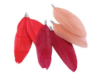 6 plumes - corail & rouges - Créalia