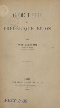 Gœthe et Frédérique Brion