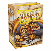 Protèges cartes x100 - Dragon Shield - Or mat