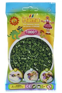 Sachet de perles Hama - 5 mm - vert forêt - 1000 perles