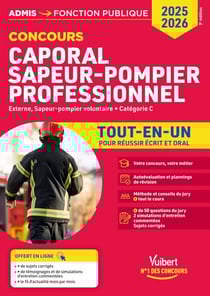 Concours Caporal Sapeur-pompier professionnel - Tout-en-un - Catégorie C - Concours externe et concours externe réservé aux sapeurs-pompiers volontaires (SPV) - Concours 2025-2026