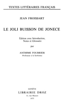 Le joli buisson de Jonece