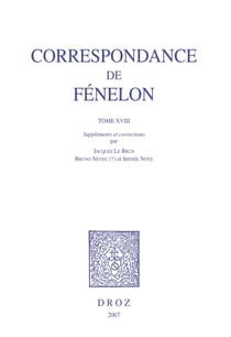 Correspondance. Tome XVIII, suppléments et corrections