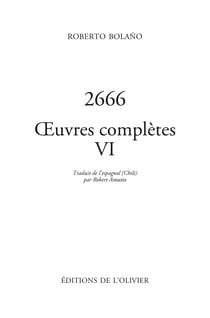 2666 - œuvres complètes - volume 6