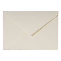 20 enveloppes Lalo vélin pur coton gommées - 162x229 mm - 125g - Crème 