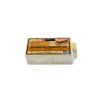 20 supports pour gâteau rectangles - or - 9x5,5cm - Cerf Dellier