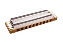 HOHNER Marine Band 1896 - Harmonica diatonique - G clé - 10 trous - bois de poirier - laqué - brun