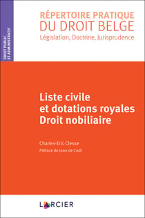 Liste civile et dotations royales - droit nobiliaire