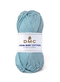 Pelote de fil à tricoter 100% coton - DMC - Baby cotton - Vert eau 767