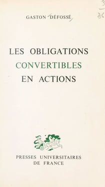 Les obligations convertibles en actions