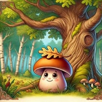 Autumn Friends: Mushroom and Leafy