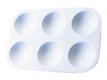 Palette plastique rectangulaire 6 alvéoles