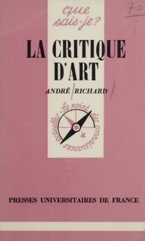 La Critique d'art