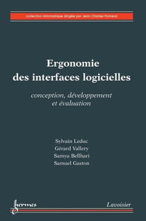 Ergonomie des interfaces logicielles - Conception, développement et évaluation