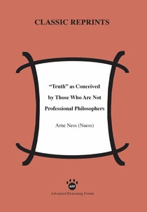 "Truth" as Conceived of by Those Who Are Not Professional Philosophers