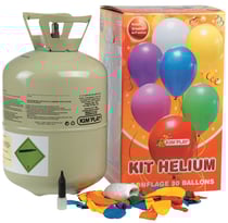 Kit bouteille d'hélium + 30 ballons à gonfler Kim'Play